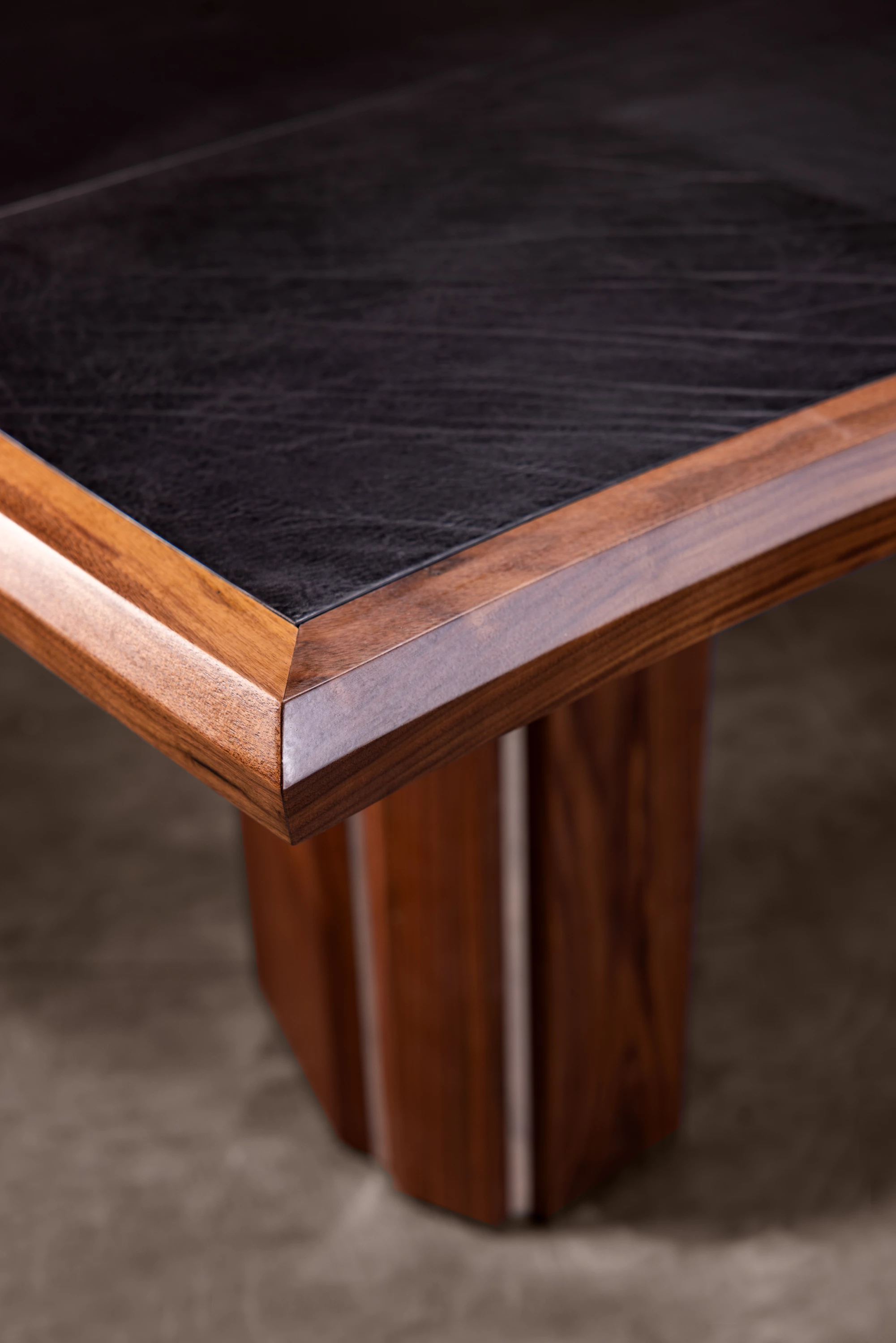 Solid wood & hand-laid veneer